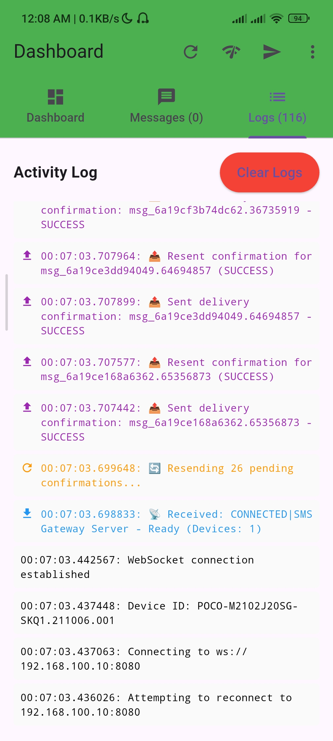 TextFlow – SMS Management and Alert System - Screenshot 3